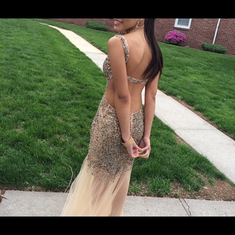 Gold Jovani Prom Dress